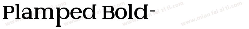 Plamped Bold字体转换